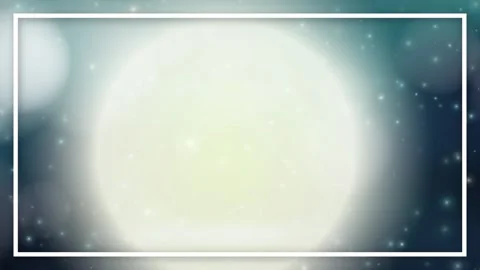 Magic Glow Particles Drifting Upwards Behind a White Rectangular Frame Stock Footage 340259845