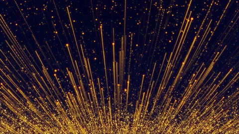 Magic Gold Particles Stock Footage 167501215