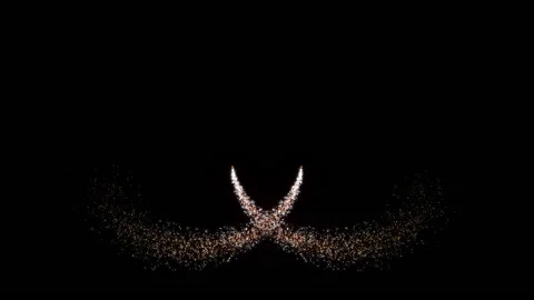 The magic of gold particles Stock-Footage 222854278