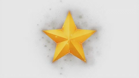 Magic Golden Star Stock Footage 228672111