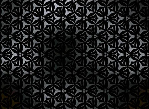 Magic gradient black background with floral ornament Stock Illustration
