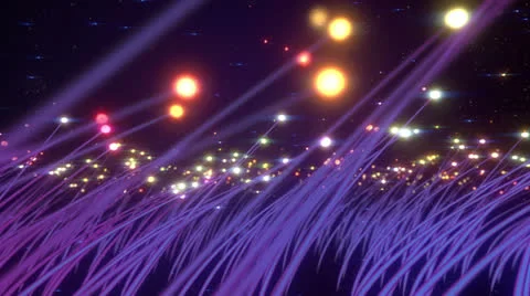 Magic grass field with lights 動画素材 23644022