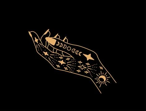 Magic hand. Stock Illustration