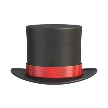 Magic hat 3D Magic hat 3D rendering illustration isolated on white backgro... 스톡 사진
