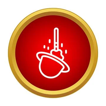 Magic hat and wand icon for entertainment concept Stock Illustration