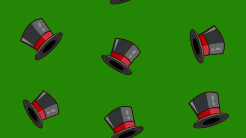 magic hat background rotation animation. | Stock Video | Pond5