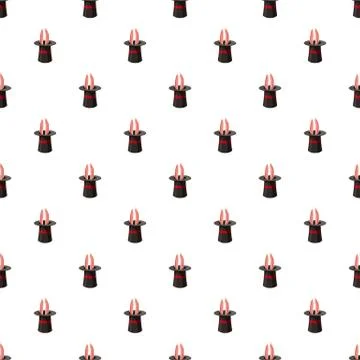 Magic hat pattern Stock Illustration