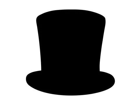 Magic hat silhouette vector art Stock Illustration