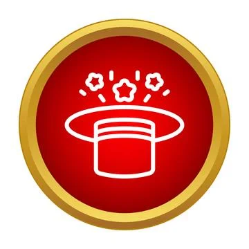 Magic hat trick showing stars and illusion Stock-Illustration