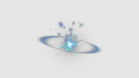 Magic heal blue ring particles effect. Stock Footage 139325900