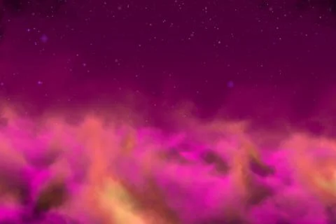 Magic heaven concept with snowflakes design background Illustration