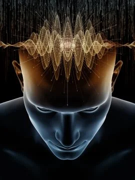 Magic of Human Mind 스톡 일러스트