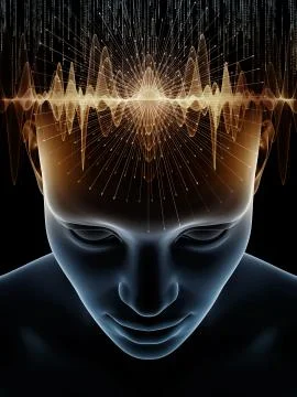 Magic of Human Mind 스톡 일러스트