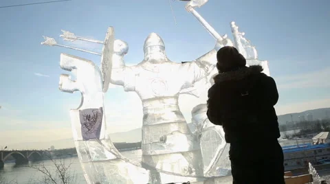 Magic ice of siberia Video stock 42857767