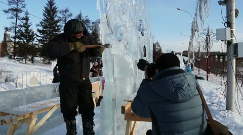 Magic ice of siberia Video stock 42857944