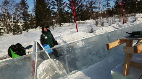 Magic ice of siberia Stock Footage 42858009