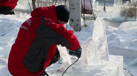 Magic ice of siberia Stock Footage 42858049