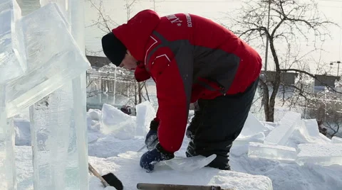 Magic ice of siberia Stock Footage 42858141