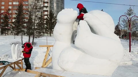 Magic ice of siberia Stock Footage 42858318