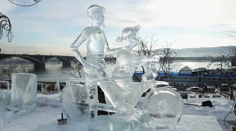 Magic ice of siberia Stock Footage 42858325