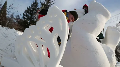 Magic ice of siberia Stock Footage 42858428