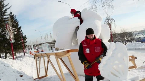 Magic ice of siberia Stock Footage 42858473