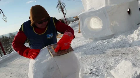Magic ice of siberia Stock Footage 42858611