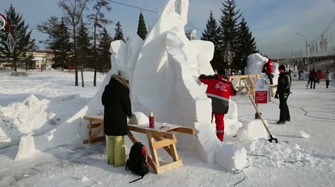 Magic ice of siberia Stock Footage 42858644