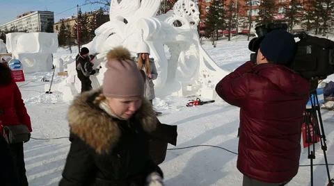 Magic ice of siberia Stock Footage 42858690
