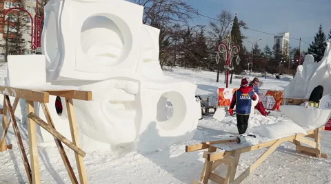 Magic ice of siberia Stock Footage 42858694