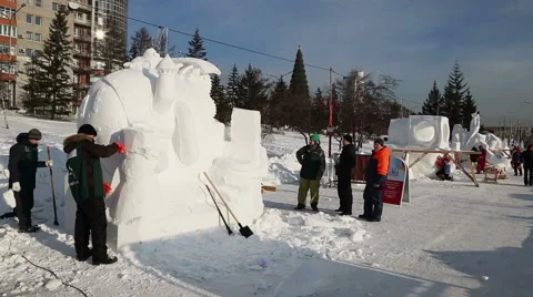 Magic ice of siberia Stock Footage 42858815