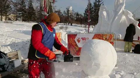 Magic ice of siberia Stock Footage 42858845