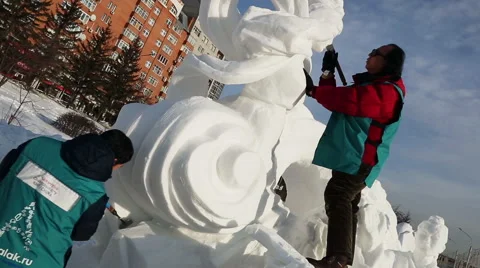 Magic ice of siberia Stock Footage 42858888