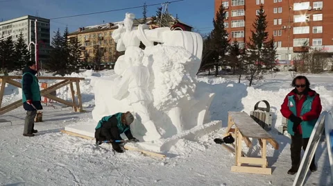 Magic ice of siberia Stock Footage 42859063