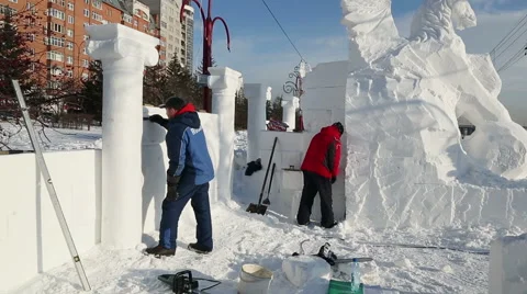 Magic ice of siberia Video stock 42865578