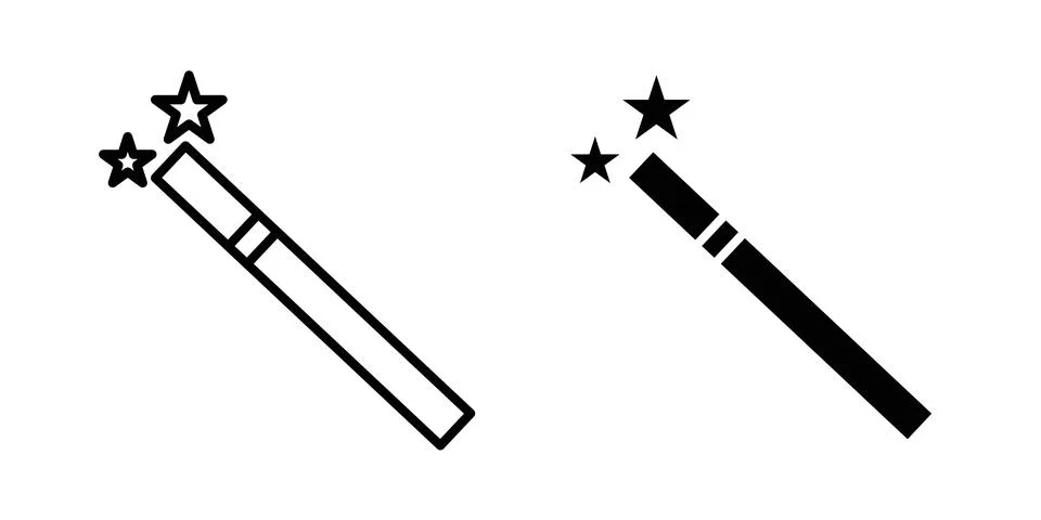 Magic icon illustration. Pixel perfect vector graphics Stock Illustration
