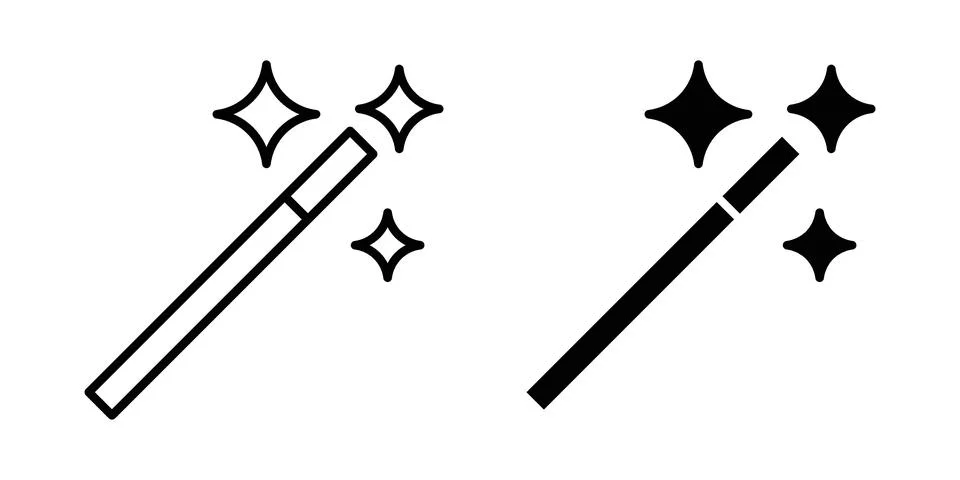 Magic icon or illustration vector symbols Illustrazione stock