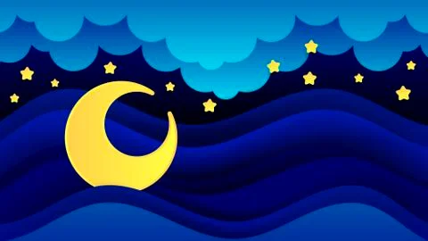 Magic Illustration With Moon And Different Elements Of Space. Stars, Space, P 스톡 일러스트