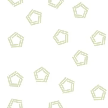 Magic impossible geometric shape glyph seamless pattern Stock Illustration