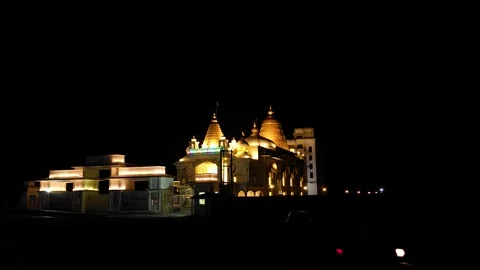The Magic of Indian Temples After Dark Stock Footage 326286775