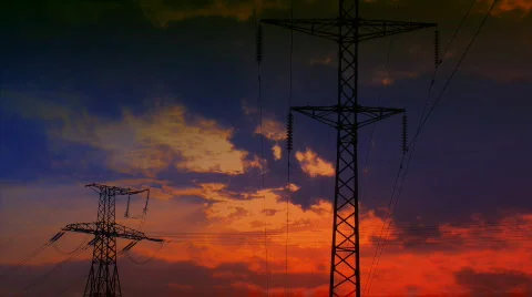 Magic industry sunset Video stock 599475