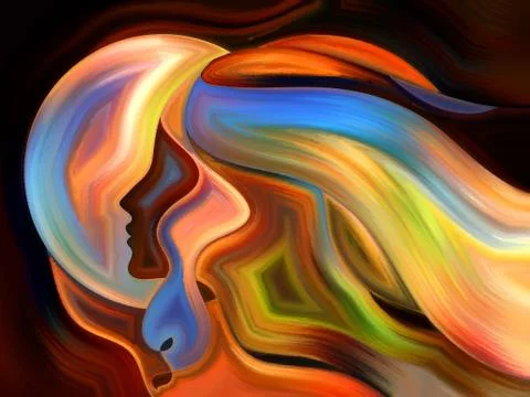 Magic of Inner Paint Illustrazione stock