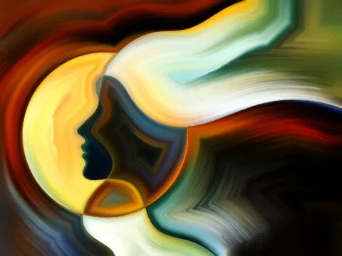 Magic of Inner Paint Illustrazione stock