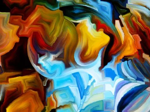 Magic of Inner Paint Illustrazione stock