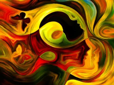 Magic of Inner Paint Illustrazione stock