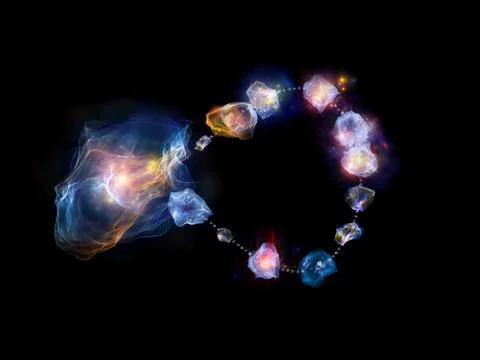 Magic of Jewels Stock Illustration