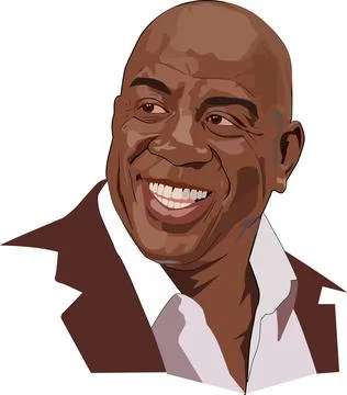 Magic Johnson Stock Illustration