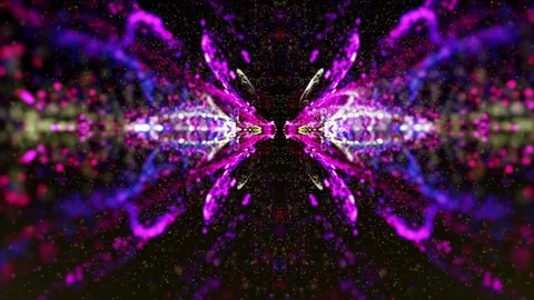 Magic Kaleidoscope Background 스톡 동영상 76139963