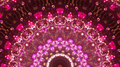Magic kaleidoscope stage visual Stock Footage 64871785