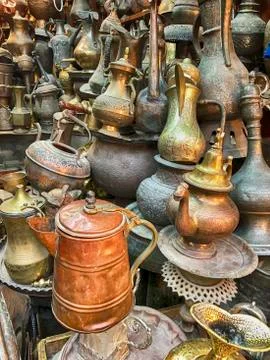 Magic Kettles In Jerusalem Stock Photos